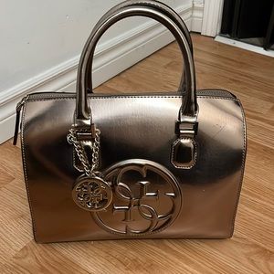 Fabulous Metallic Guess Tote Bag